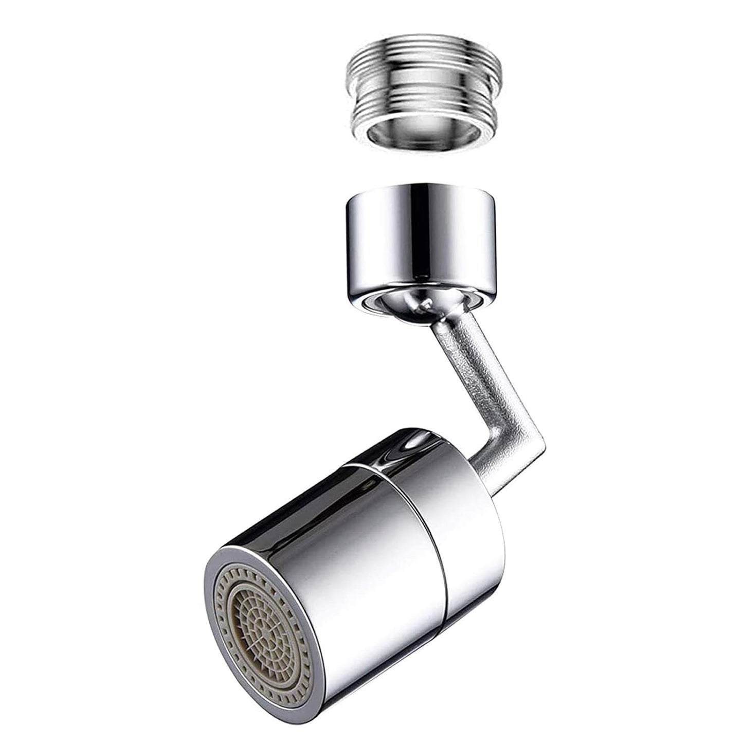 UK-0281 plash Filter Faucet, 720° Rotatable Faucet Sprayer Head with Durable Copper, Anti-Splash Movable Tap Head Water Saving