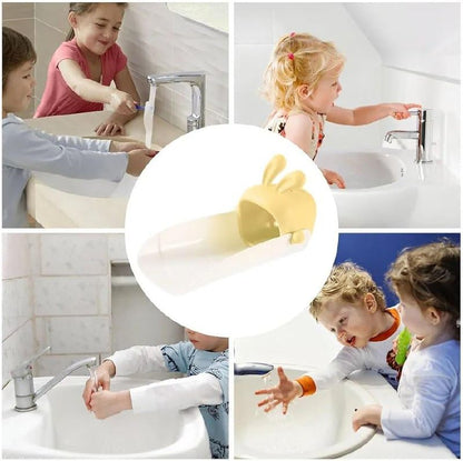 UK-1093 Faucet Extender for Kids – Silicone Cartoon Water Tap Extender, Hand Washing Helper, Sink Spout Cover for Bathroom & Kitchen, Splash-Reducing, Easy Install.