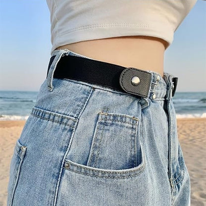 UK-0872 Buckle-Free Elastic Waist Belt for Women - Adjustable Invisible Waist Belt for Jeans, Dresses & Pants