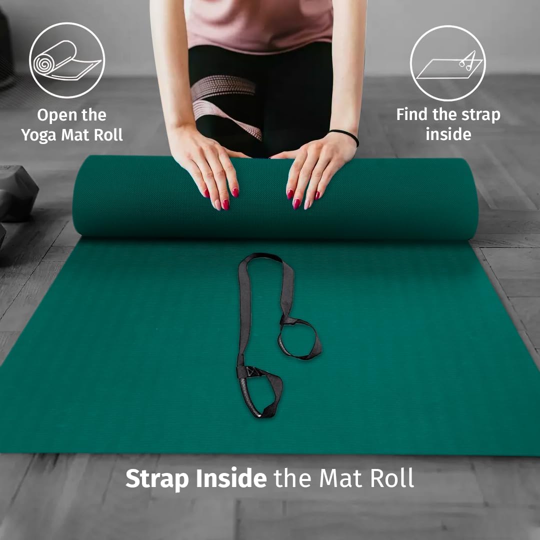 UK-0143 Yoga Mat Anti Skid Gym Workout and Flooring Exercise for Men & Women (Standard Size, 4 mm Thick-Multi Color)