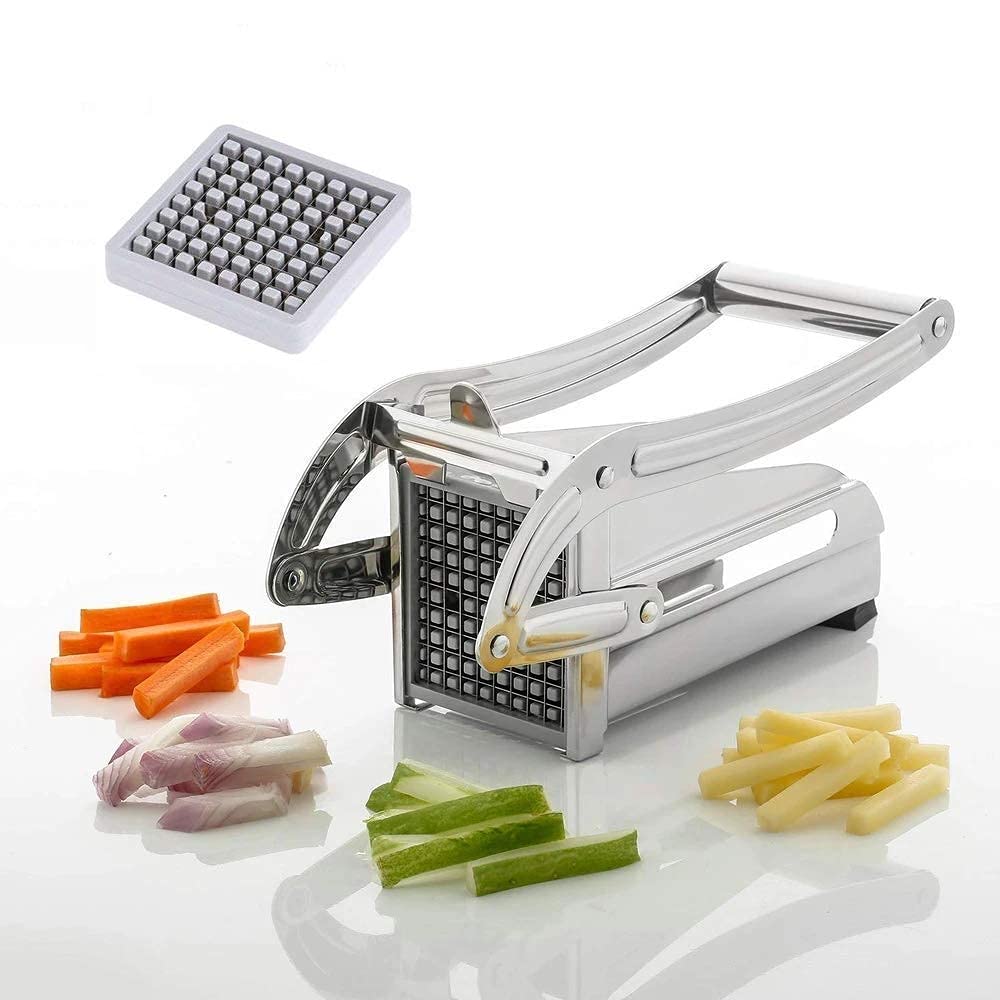 UK-0162 Stainless Steel French Fries Potato Chips Maker Machine Fry chip Cutter Strip Cutting Slicer