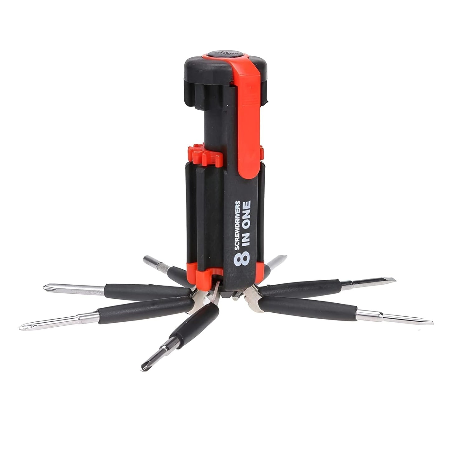 UK-0183 8 in 1 Multi-Function Screwdriver Kit, Tool Kit Set with LED Portable Torch