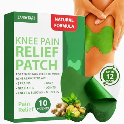 UK-1037 Knee Pain Relief Patches,Inflammation Patch Sticker Instant Relief from Pain glucocare Joint Pain Relief Products Natural Wormwood Extract Patch (pack- 10 patches)