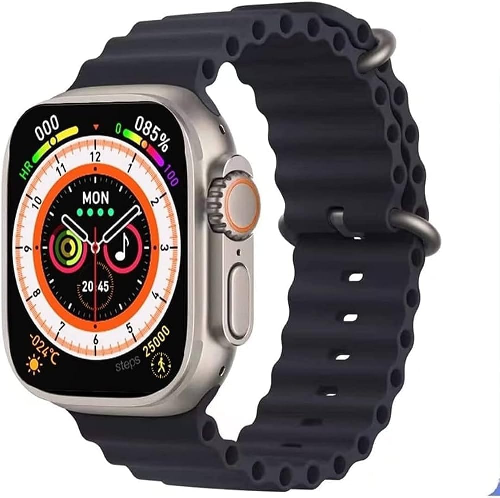 UK-0220 T900 Ultra Big Smart Watch with 2.09" (49mm) Bluetooth Calling Offer Orange Strap HD Display Soof Watch Sleep Monitoring Charge Walking, Running, Cycling