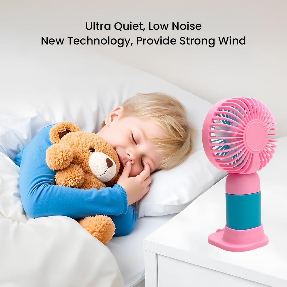 UK-0861 Reindeer Theme Baby Portable Mini Fan with Light