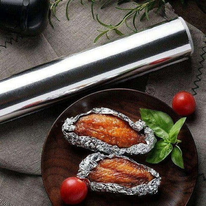 Aluminum Silver Foil Roll Paper for Kitchen| Perfect for Cooking, Baking and Packing Food