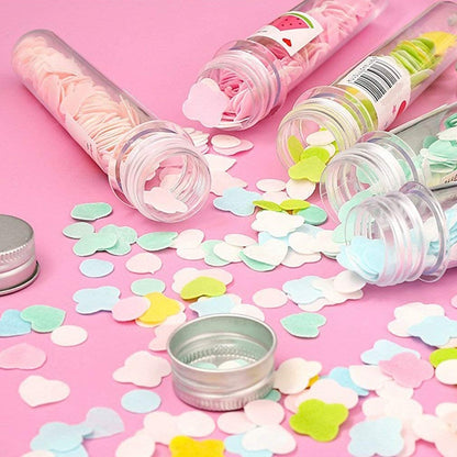 UK-0179 Soft Paper Soap Flower Design Tube Shape Bottle (Assorted/Random Colour)