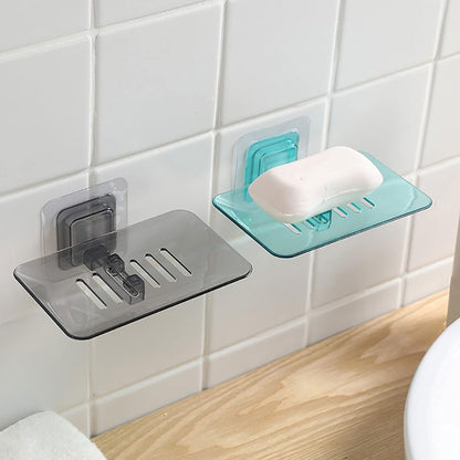 UK-0652 Soap Holder, Bathroom Soap Holder Soap Box Drain Soap Dish Wash Room Storage Soap Rack Bathroom