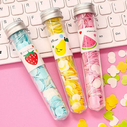 UK-0179 Soft Paper Soap Flower Design Tube Shape Bottle (Assorted/Random Colour)