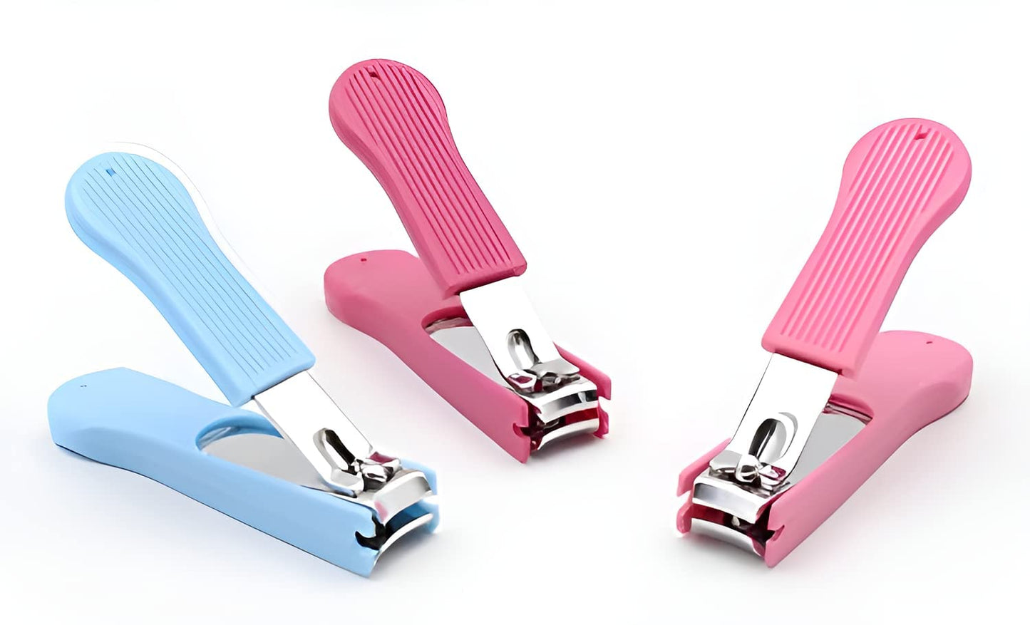 UK-0216 Nail Clipper with Comfort Grip Nail Catcher - Chrome Plated Toenails Clippers Nail Cutter Catches Clippings