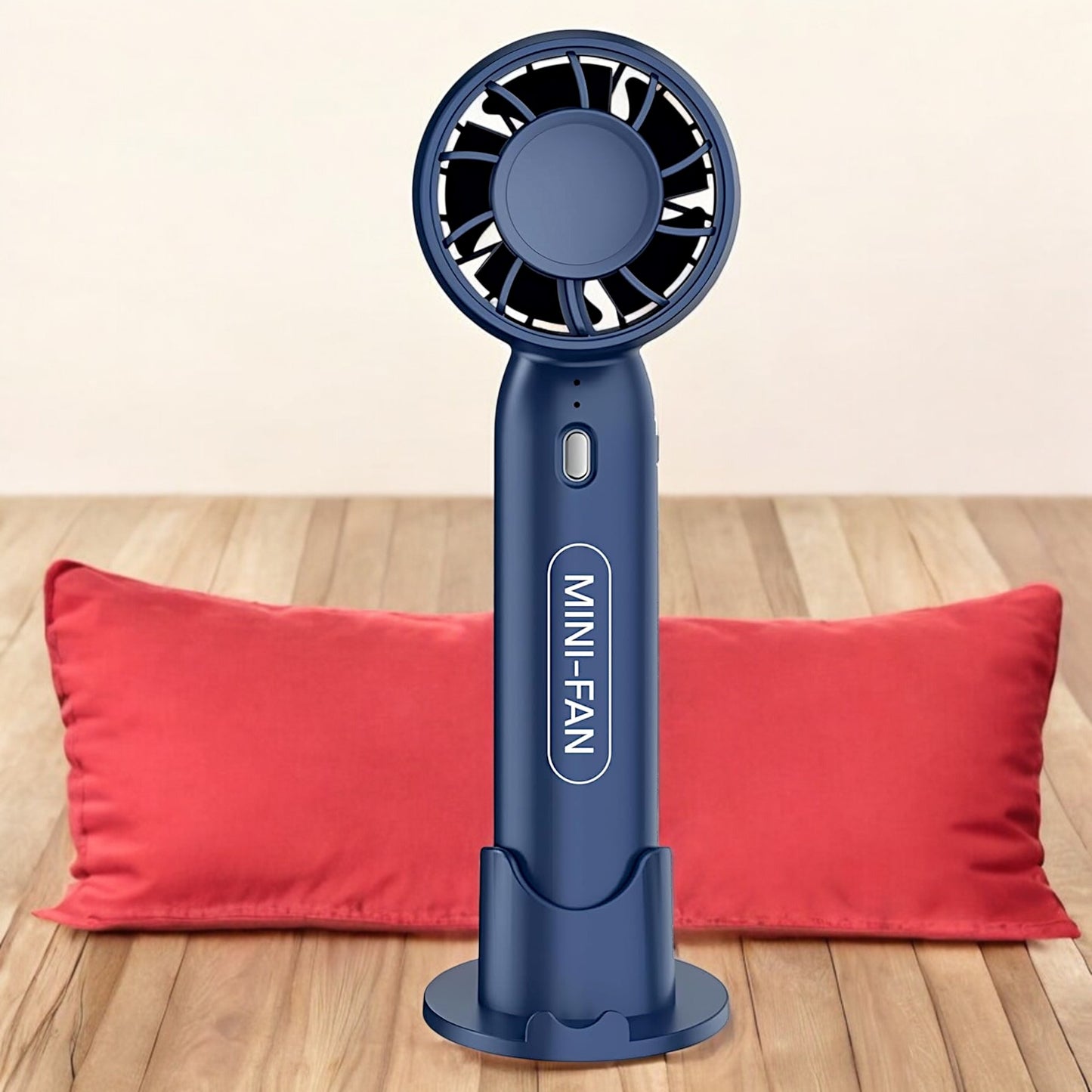 UK-0864 Mini Fan T-10, Rechargeable Hand Fan with Mobile Holder 3 Adjustable Speeds,Lightweight Design, Low Noise, and Easy Portability for Indoor and Outdoor Use (Multicolor)