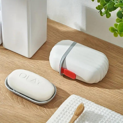 UK-0268 Soap Box Holder Travel Portable Soap Dish, Creative Soap Box Waterproof Soap Storage Container Household Soap Dish with Cover for Bathroom Soap Case