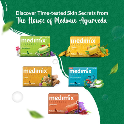 Medimix Ayurvedic Bathing Soap | Natural Oils For Healthy & Protected Skin | Shop Herbal