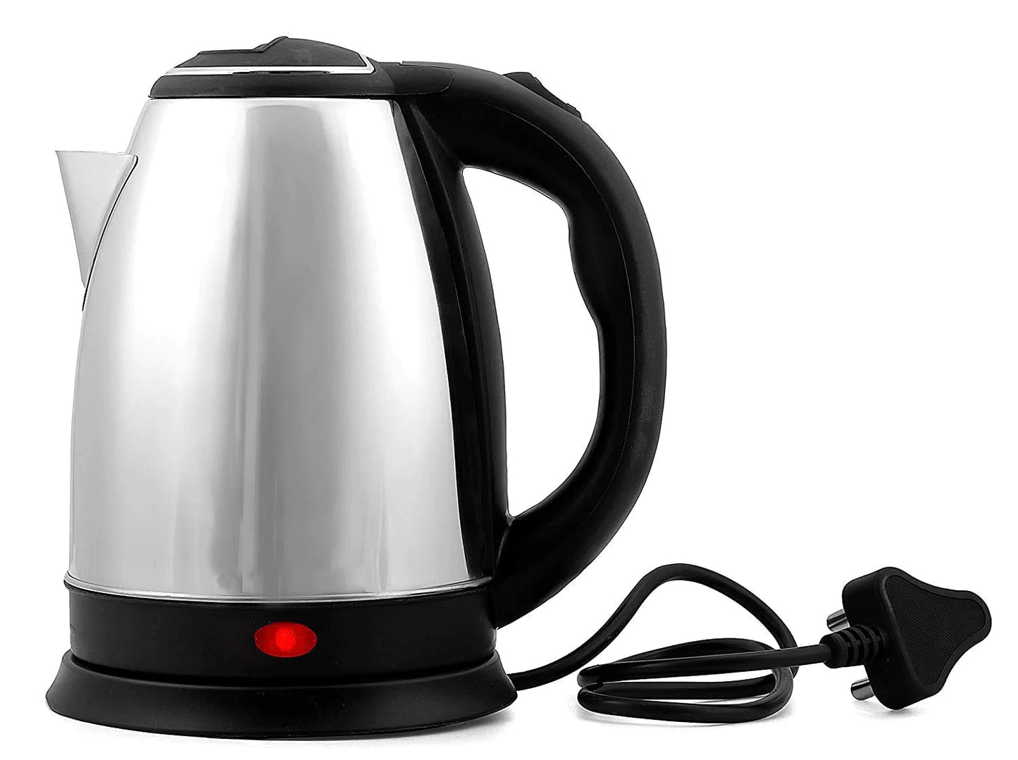 UK-0146 Stainless Steel Electric Kettle - Fast Boil, Auto Shut-Off, Cordless 2LTR