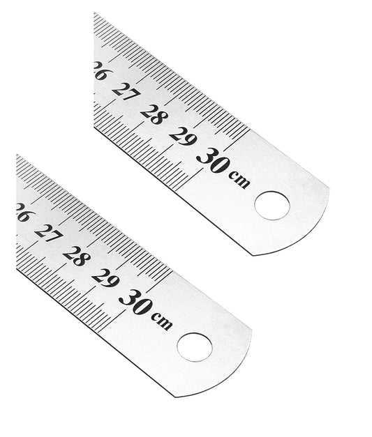 Stainless Steel Ruler Scale Long double Side Measuring Tool for Architects, Engineers, College Students