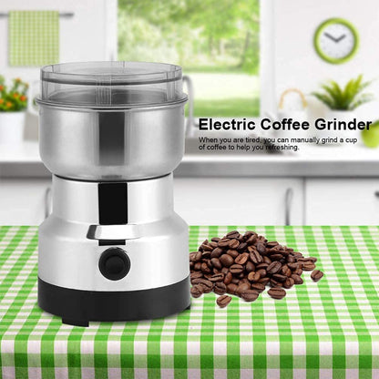 UK-0198 Mini Spice Coffee Grinder Electric Stainless Steel Fast Grinding Multifunction Smash Machine Dry Grain Mill Grinder for Spices Powder Seeds Rice Beans Seasonings