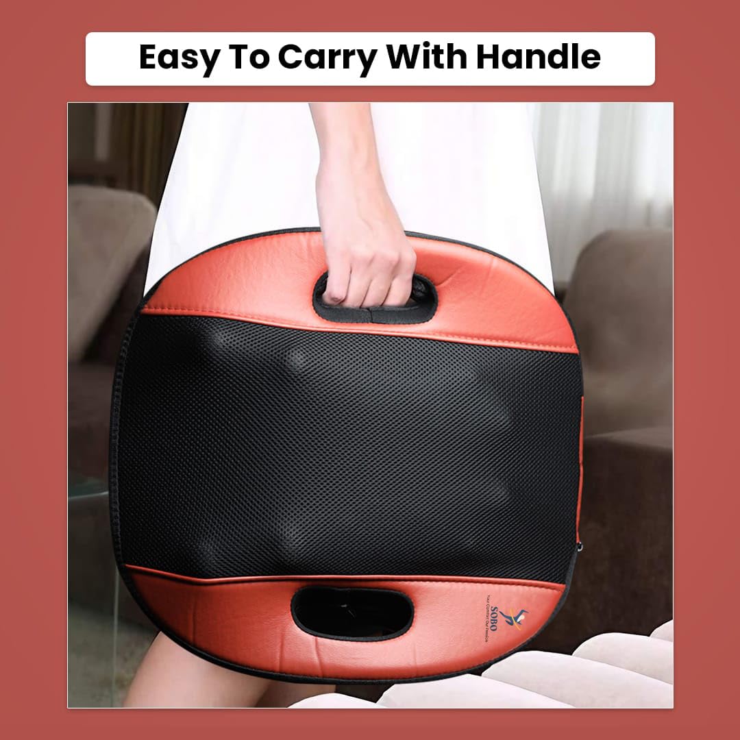 UK-0968 back massager cushion with heat function backpain cushion for chair electric back massager for pain relief roller for back massage