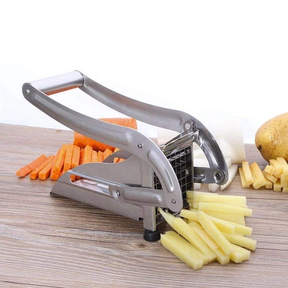 UK-0162 Stainless Steel French Fries Potato Chips Maker Machine Fry chip Cutter Strip Cutting Slicer