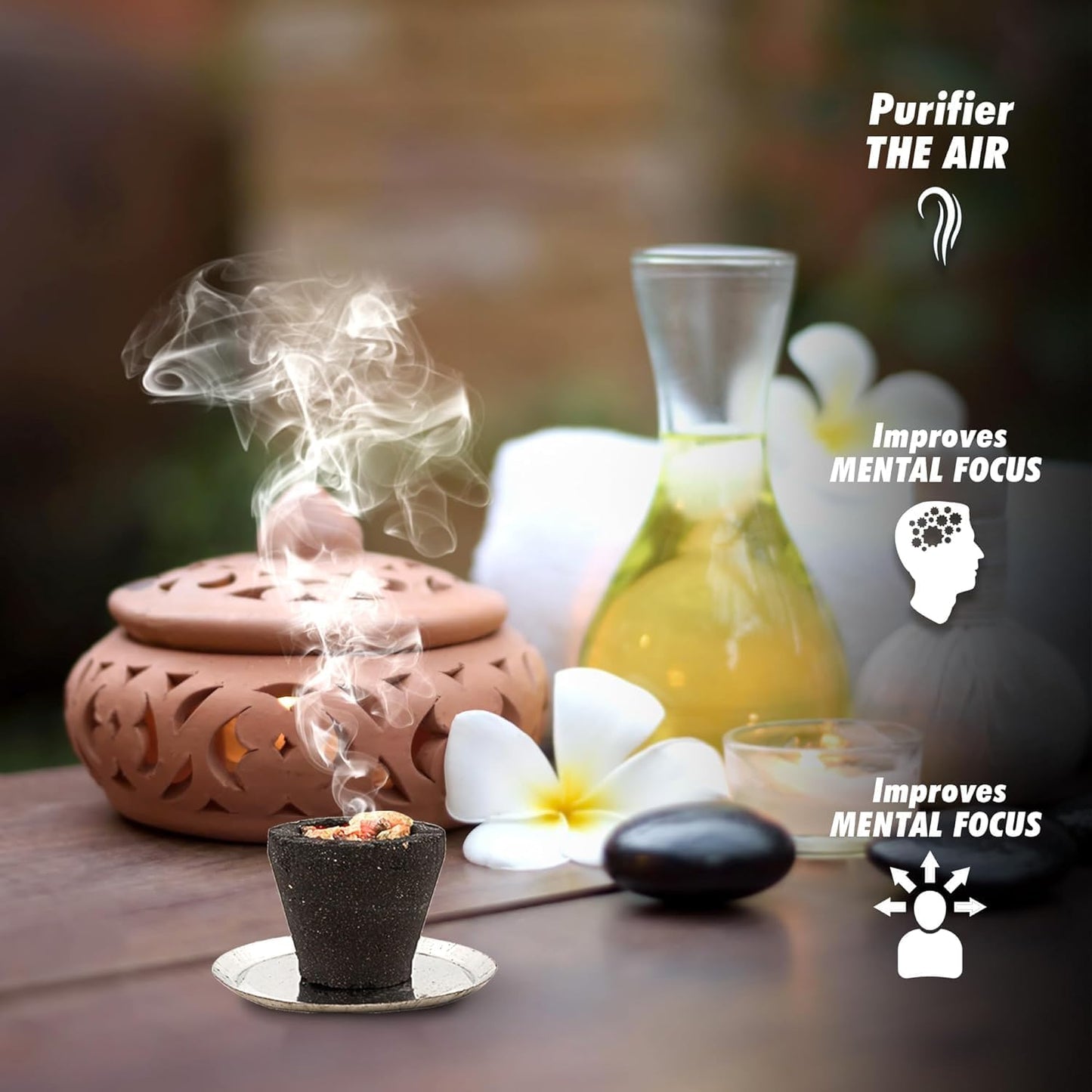 Dhoop Cups for Pooja & Havan at Home, Office, Temple & Festivals | Natural Original Mix Fragrance Dhoop Cones, Mix Fragrance, Dhuni Cup (Includes 1 Burner Plate)