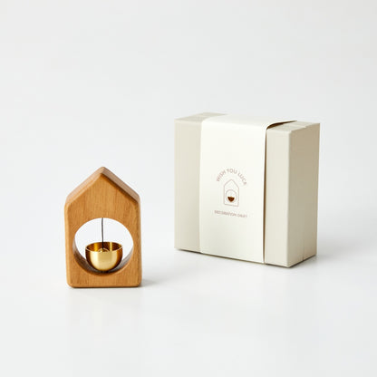 UK-1045 Wind Chime with Brass Bell Hanging Walnut for Home Office Door Black Walnut | Yard, Garden & Outdoor Living | Garden Decor | Wind Chimes