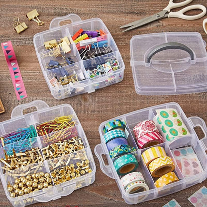 UK-0164 3 Layer jwell organizer box with 30 Adjustable Dividers Earring Storage Box