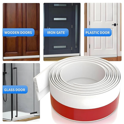 UK-0918 Self-Adhesive Silicon Door/Window Shield Tape Door Bottom Sealing Strip Weather Stripping Door Seal Strip ||1Meter