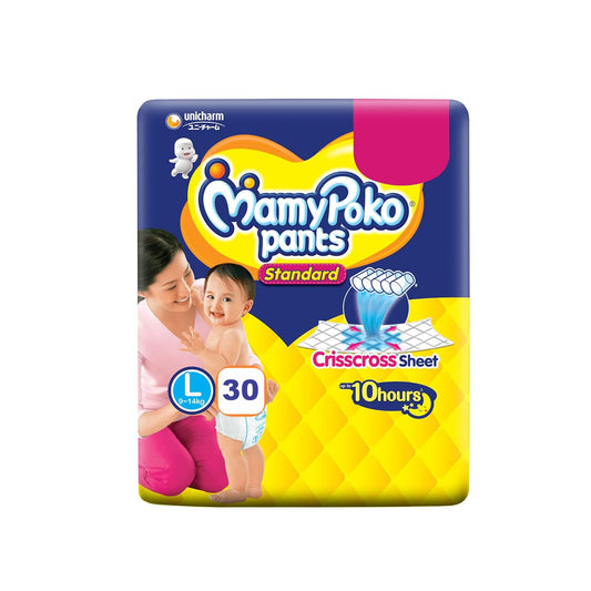 UK-0664 MamyPoko Pants Standard Diapers, L 30 Pant 9-14 kg