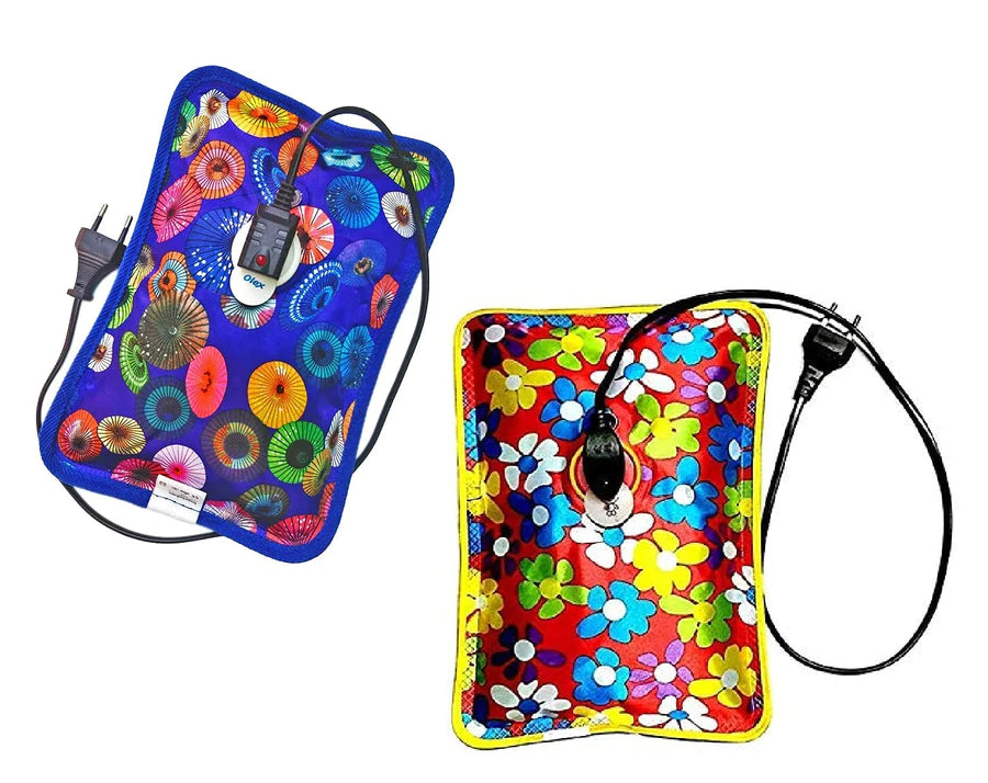 UK-0088 Leak Proof hot water bags for pain relief, heating bag electric, Heating Pad-Heat Pouch Hot Water Bottle Bag, Electric Hot Water Bag,Heating Pad For Pain Relief (Multicolor)