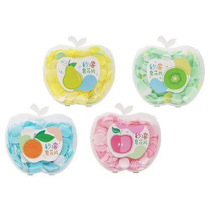 UK-0178 Apple Design Soft Paper Soap traveling or hotel uses.at any time use