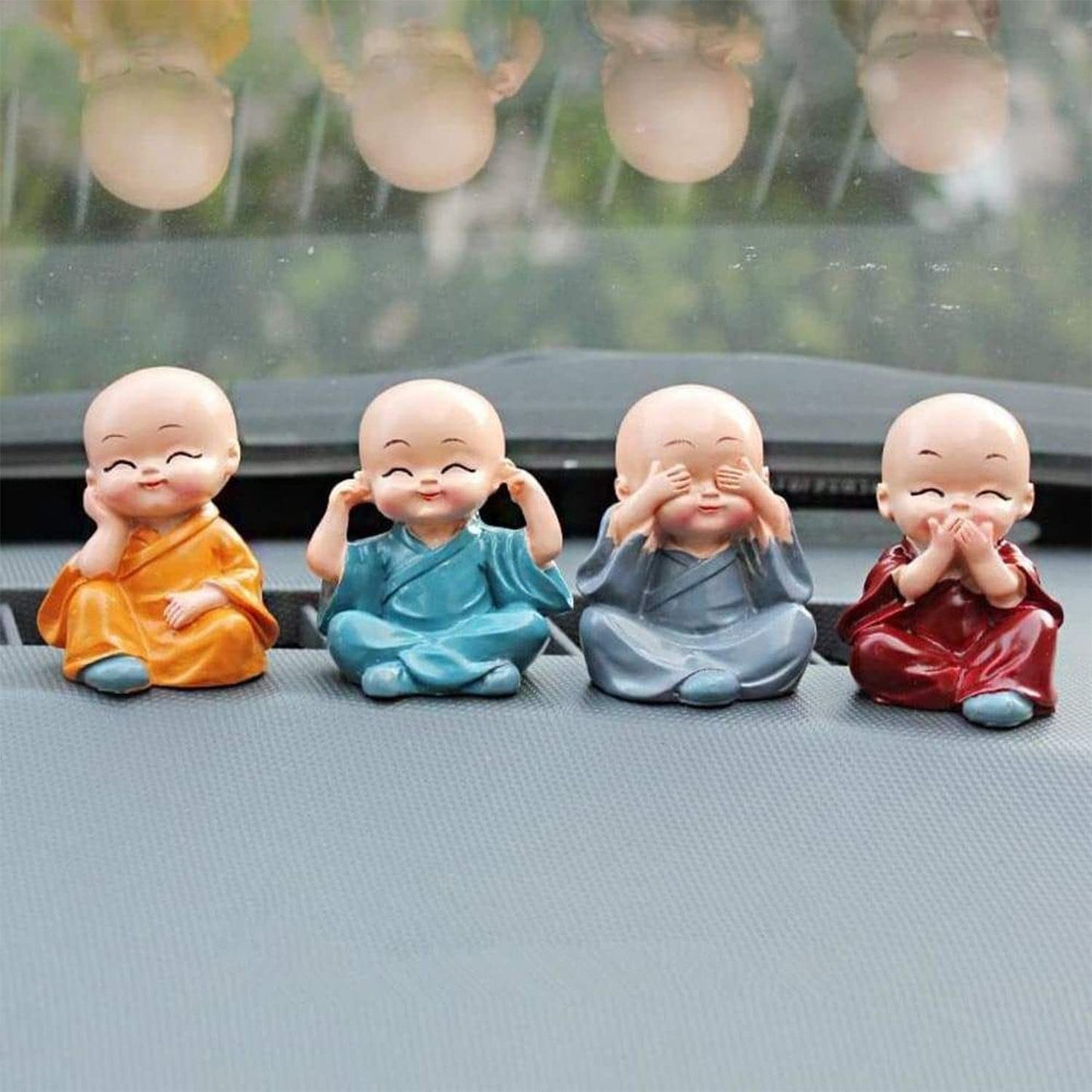 UK-0131   Baby Buddha 4PC and Show Piece Used for House, Office and Official Decorations ETC