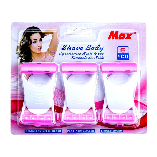 UK-0641 Body Skin Hair Removal Razor for Women Pack of 6