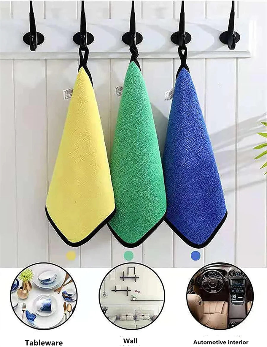 UK-0019 Microfiber Cloth for Car and Bike Cleaning | 40x30 cm | 600 GSM | Multipurpose Kitchen and Car Accessories | Ultra Absorbent Polishing and Detailing Cloth