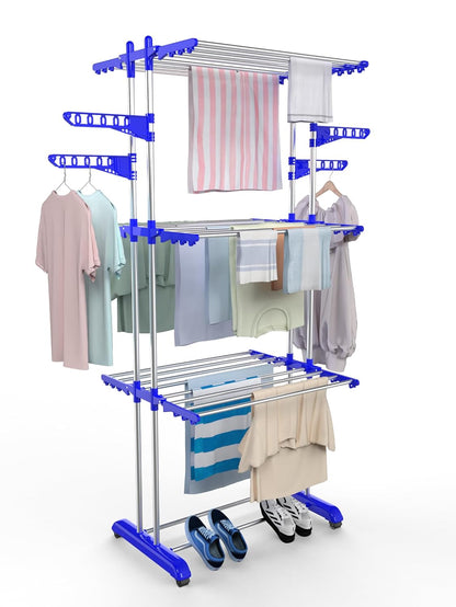 3 Layer  Stainless Steel  Cloth Stand for Drying Clothes