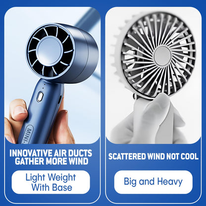 UK-0864 Mini Fan T-10, Rechargeable Hand Fan with Mobile Holder 3 Adjustable Speeds,Lightweight Design, Low Noise, and Easy Portability for Indoor and Outdoor Use (Multicolor)