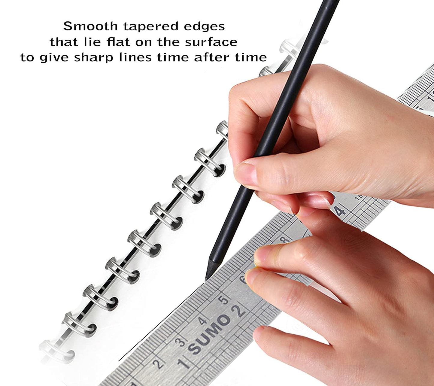 Stainless Steel Ruler Scale Long double Side Measuring Tool for Architects, Engineers, College Students