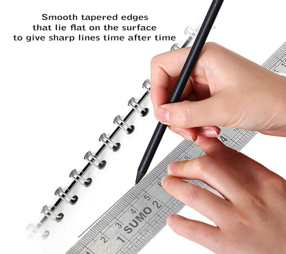 Stainless Steel Ruler Scale Long double Side Measuring Tool for Architects, Engineers, College Students