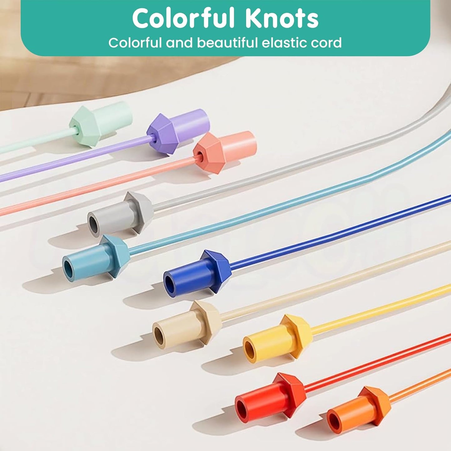 UK-1017 Rope Challenge Board Game, Interactive Puzzle with 10 Elastic Ropes, Family Game, Brain Boosting Family Game for Ages 3+