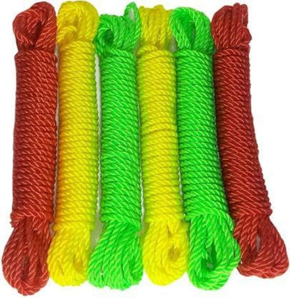 UK-0255 Nylon Cloth Hanging Rope for Indoor and Outdoor Purpose Multi Color