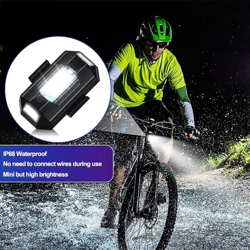 UK-0028 Led Mini Strobe Universal Anti-Collision Signal & Drone Light With 7 Colors Turn Signal Indicator Motorcycle, Helmet, Drone, Bicycle, Toys