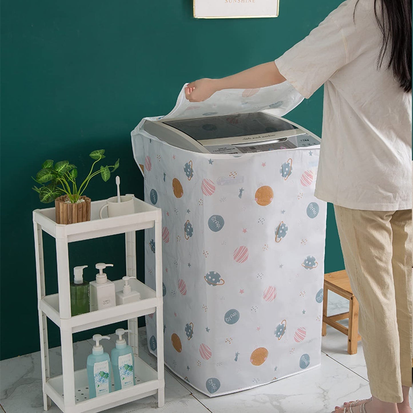 UK-0656 Top Load Washing Machine Cover Waterproof & Dustproof Washing Machine Cover