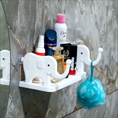 UK-0242 Stand Holder for Bathroom Toilet Kitchen Bedroom Office Shelf Wall Holder Elephant Shape