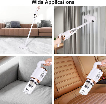 UK-0347 Wireless Vacuum Cleaner | Portable Cordless Handheld Vacuum Cleaner | Dust Collecting Cup with Floor Brush Connecting | All-in-one Machine Lazy Mop for Floor, Carpet (MULTI COLOR)