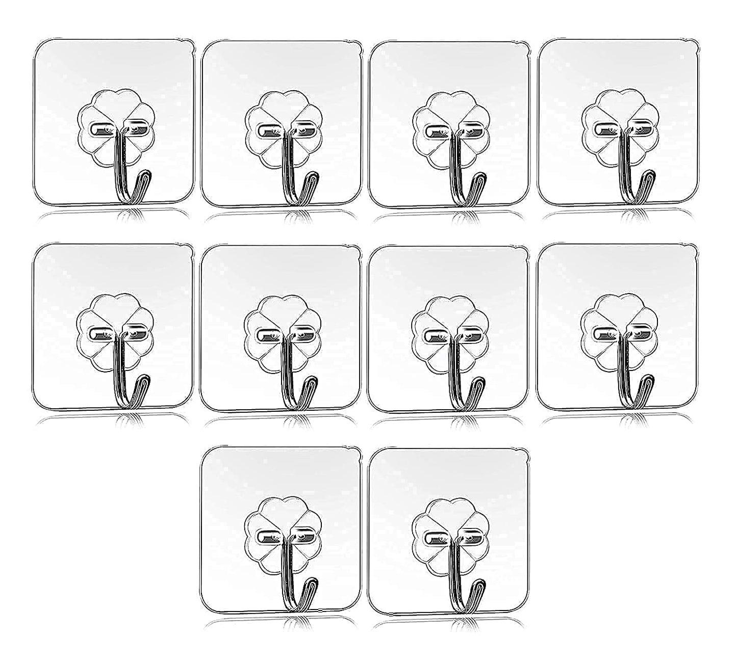 UK-0113  MULTIPURPOSE STRONG SMALL STAINLESS STEEL ADHESIVE WALL HOOKS