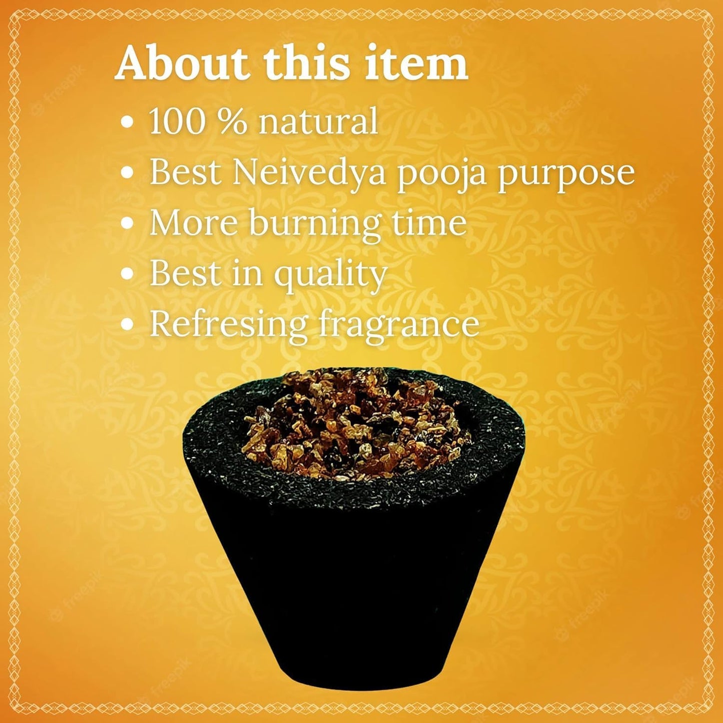 Dhoop Cups for Pooja & Havan at Home, Office, Temple & Festivals | Natural Original Mix Fragrance Dhoop Cones, Mix Fragrance, Dhuni Cup (Includes 1 Burner Plate)