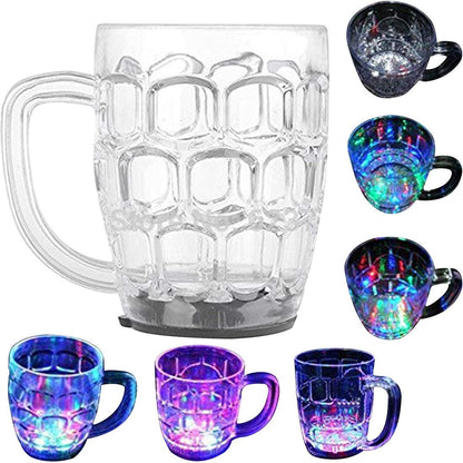 UK-0175  LED Cup Flash Lighting Seven Changing Lights Cup for Drink & Water Perfect for Halloween Decor Rainbow Color