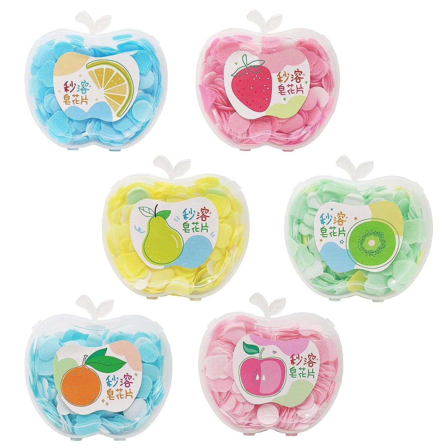 UK-0178 Apple Design Soft Paper Soap traveling or hotel uses.at any time use