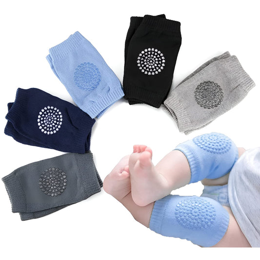 UK-0535 Baby Toddler Wool Knit Leg Warmer Knee Guard | Elbow & knee protector for infant (Multicolor)