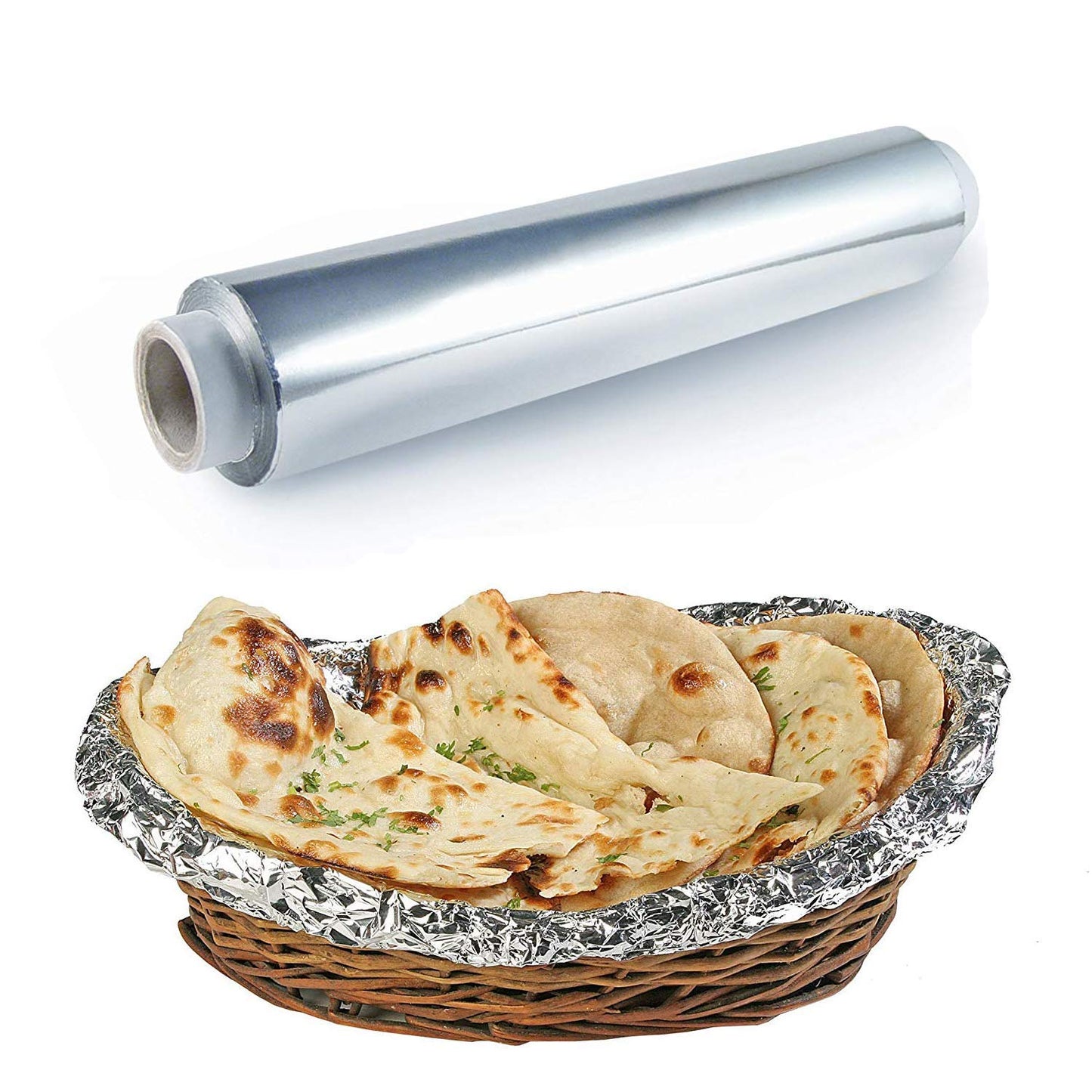 Aluminum Silver Foil Roll Paper for Kitchen| Perfect for Cooking, Baking and Packing Food