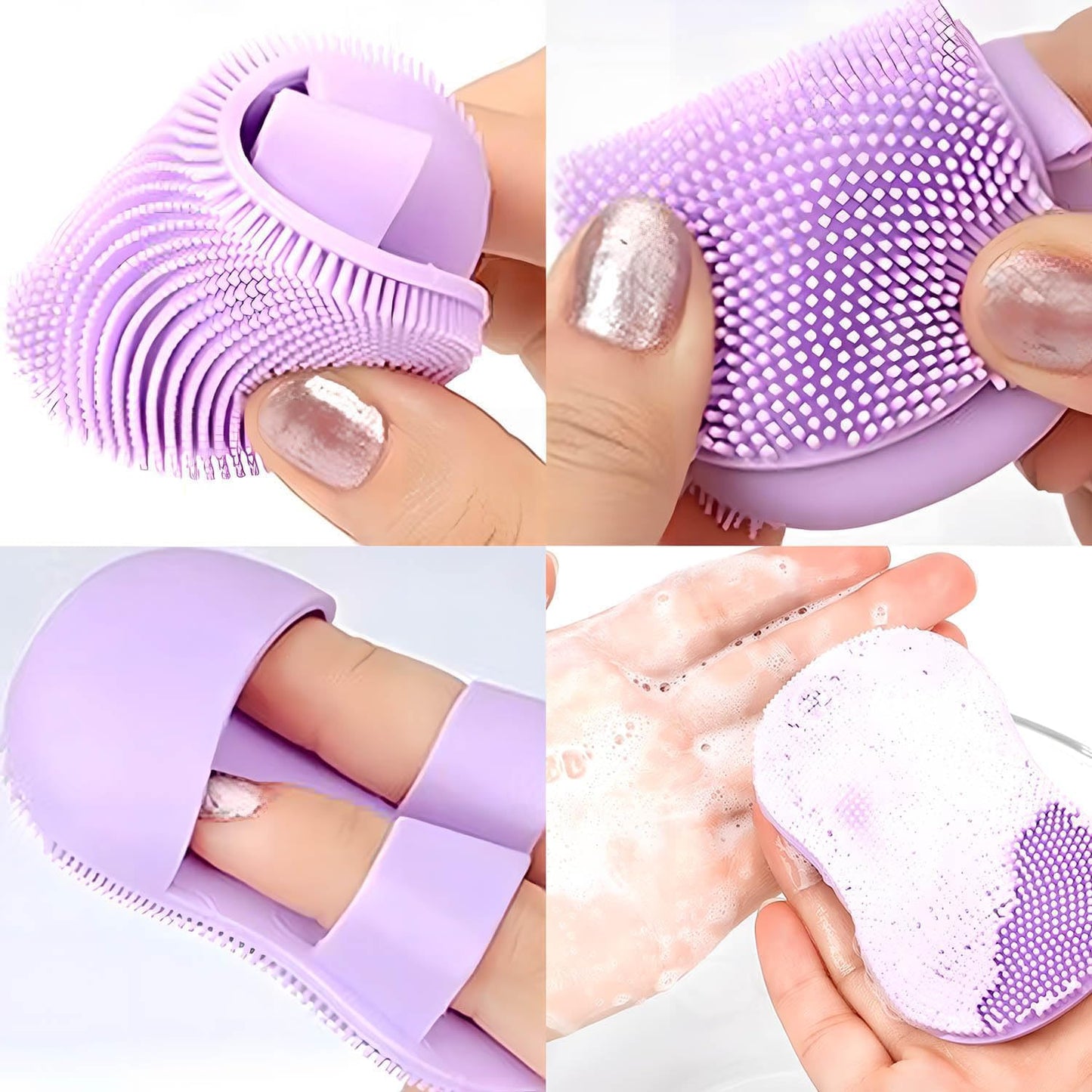 UK-1086 Face Scrubber For Women And Men, Silicone Face Cleansing Brush Face Scrubbers Soft Exfoliators Cleaning Tool, Facial Cleansing Brush For Pimples Blackhead Remover Deep Cleans Skin Care (1Pcs)