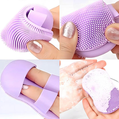 UK-1086 Face Scrubber For Women And Men, Silicone Face Cleansing Brush Face Scrubbers Soft Exfoliators Cleaning Tool, Facial Cleansing Brush For Pimples Blackhead Remover Deep Cleans Skin Care (1Pcs)